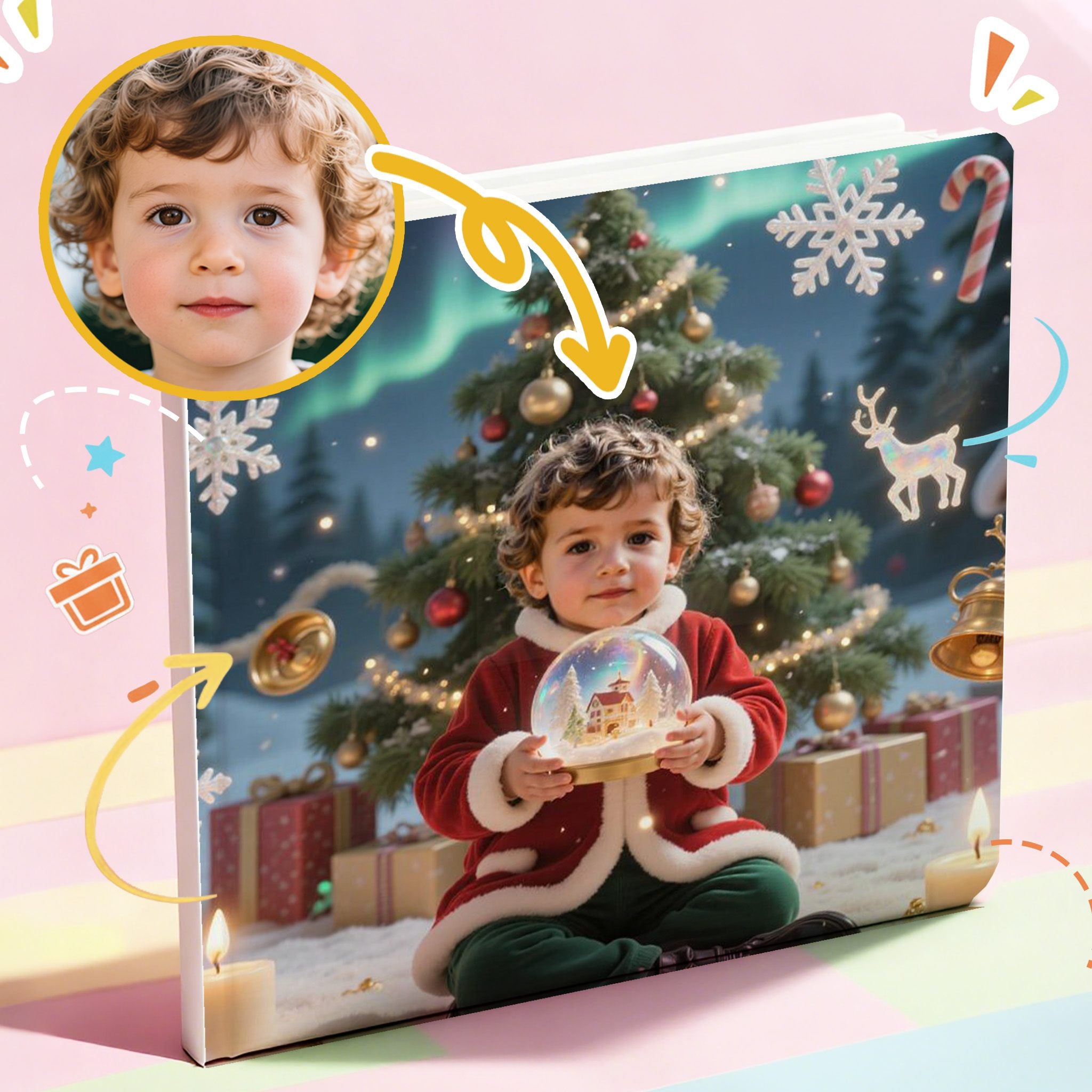 Portratale_ sample pages of Personalized storybook themed in Christmas best gift for children