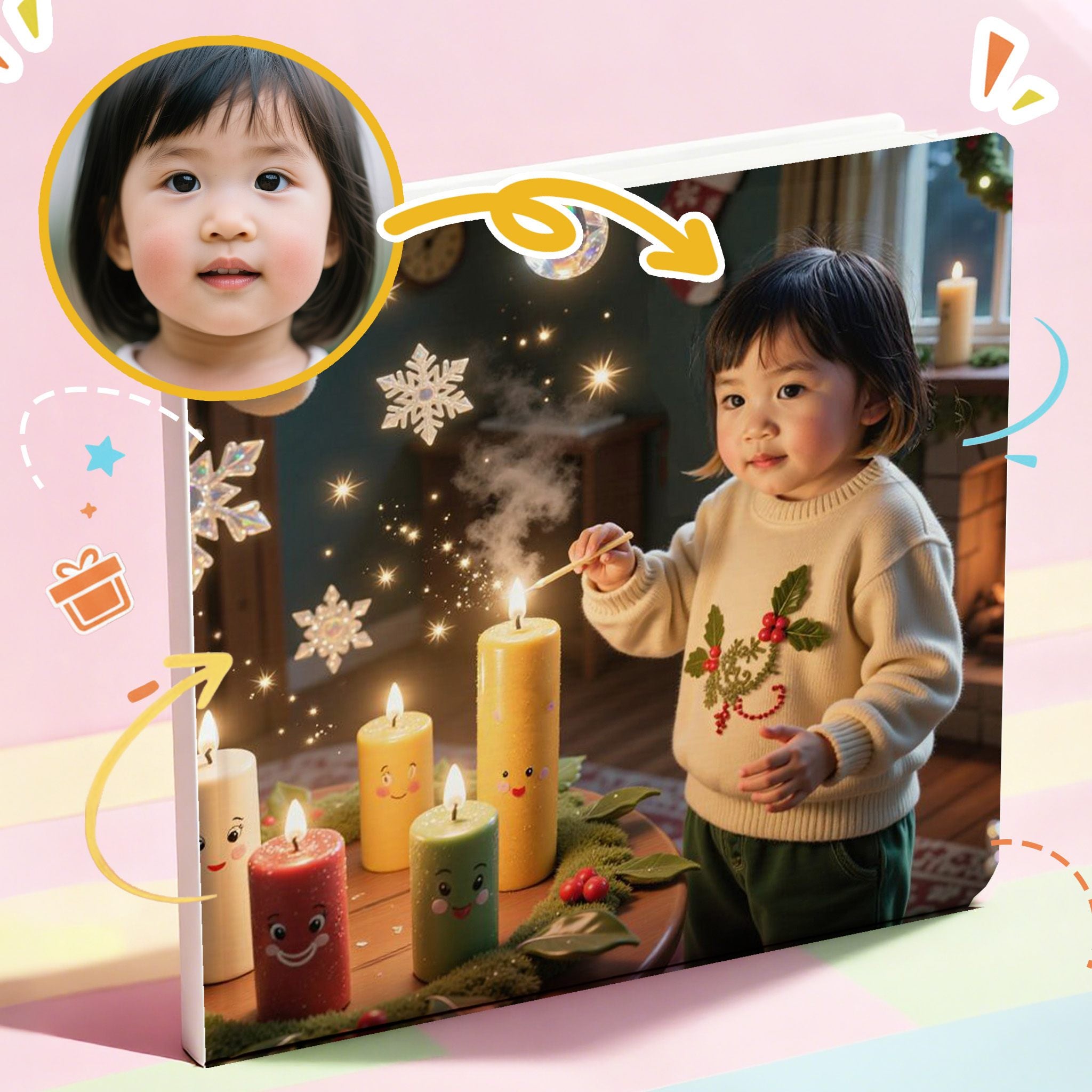 Portratale_ sample pages of Personalized storybook themed in Christmas best gift for children