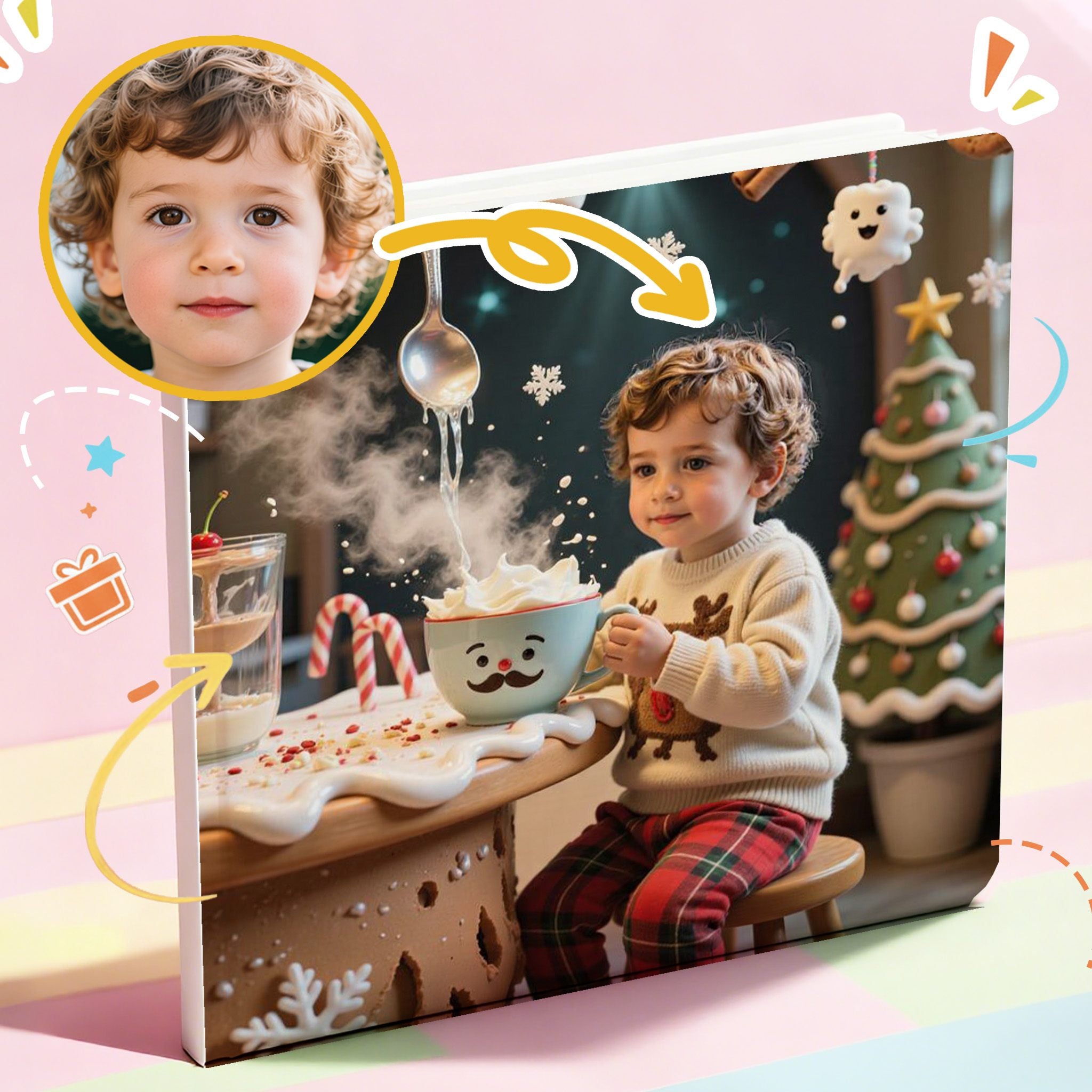 Portratale_ sample pages of Personalized storybook themed in Christmas best gift for children