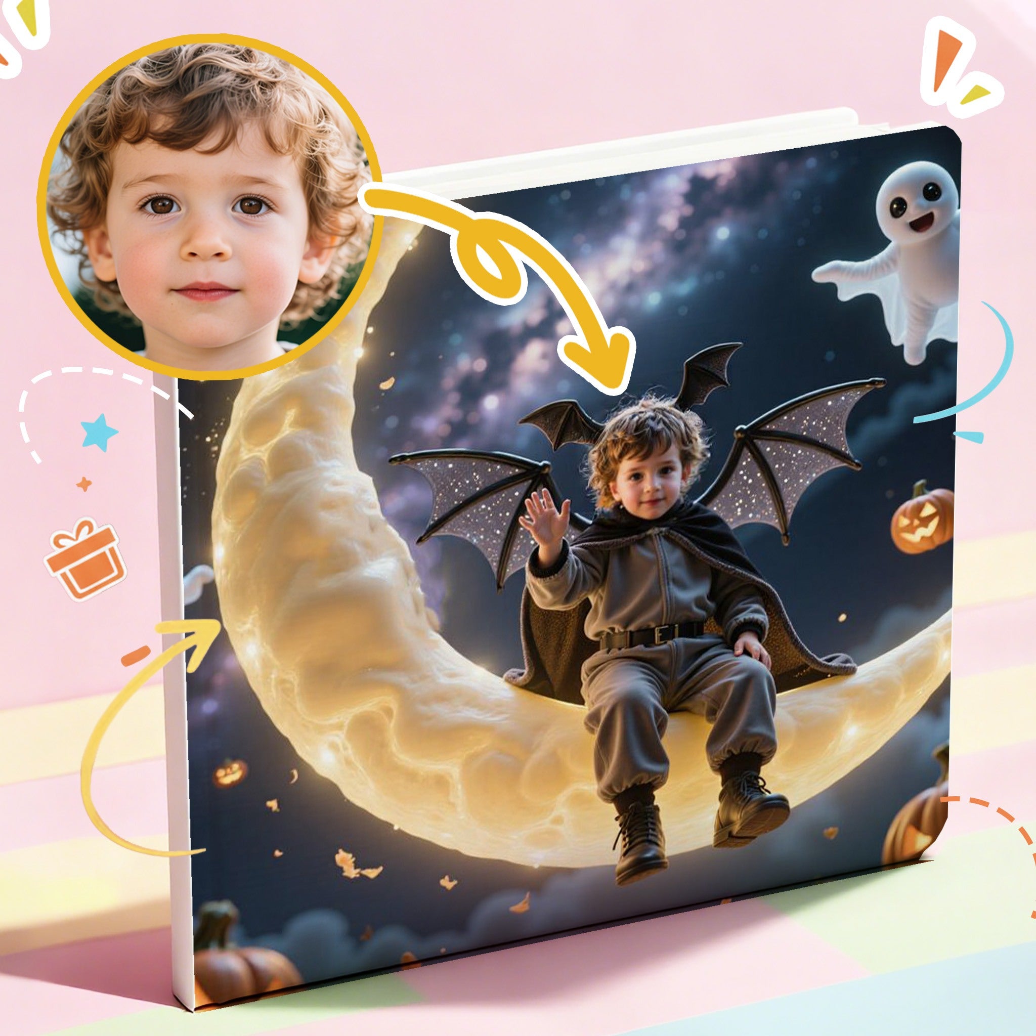 Portratale_ sample pages of Personalized storybook themed in Halloween best gift for children