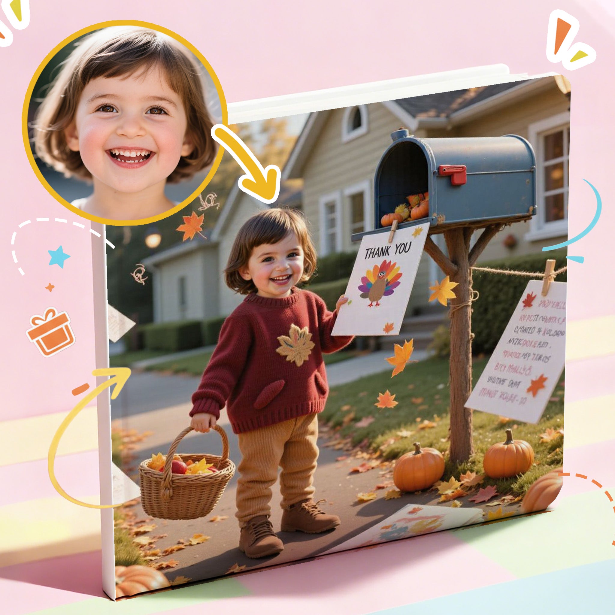Portratale_ sample pages of Personalized storybook themed in Thanksgiving best gift for children