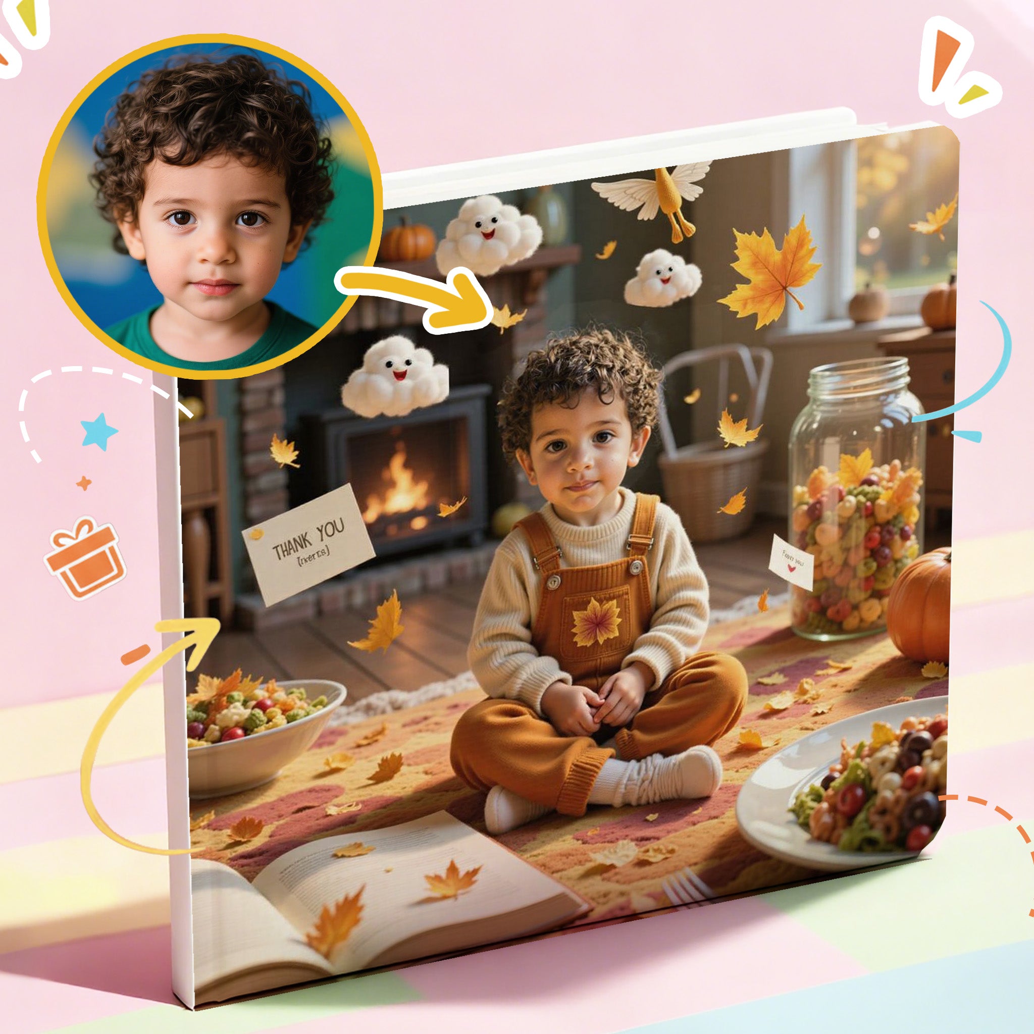 Portratale_ sample pages of Personalized storybook themed in Thanksgiving best gift for children