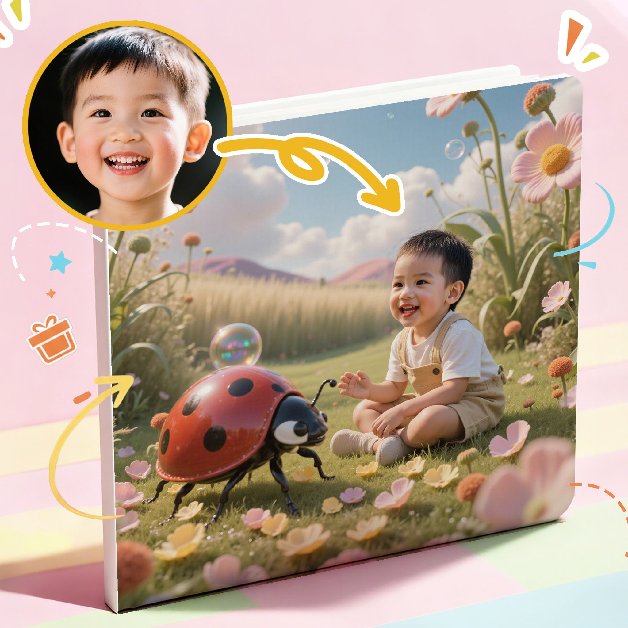 Portratale_ sample pages of Personalized storybook themed in Tiny World best gift for children