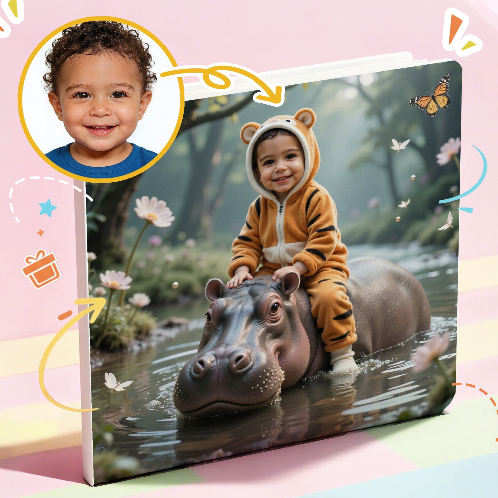 Portratale_ sample pages of Personalized storybook themed in animals and zoo best gift for children