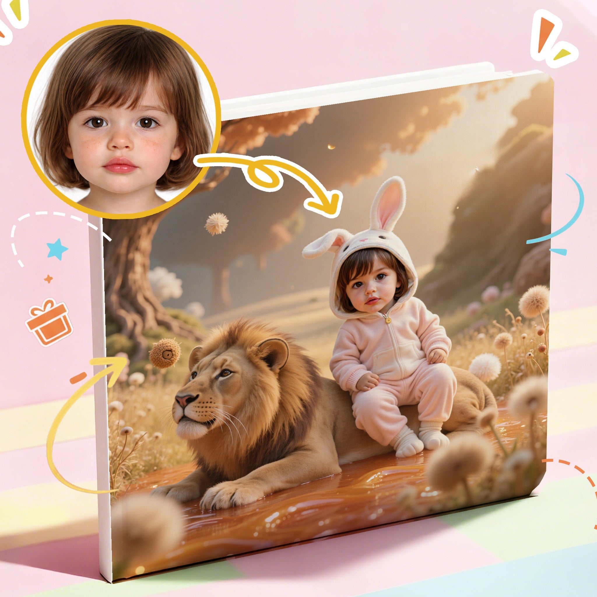 Portratale_ sample pages of Personalized storybook themed in animals and zoo best gift for children