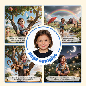 Portratale, personalized book page sample, themed in farm and nature 1 