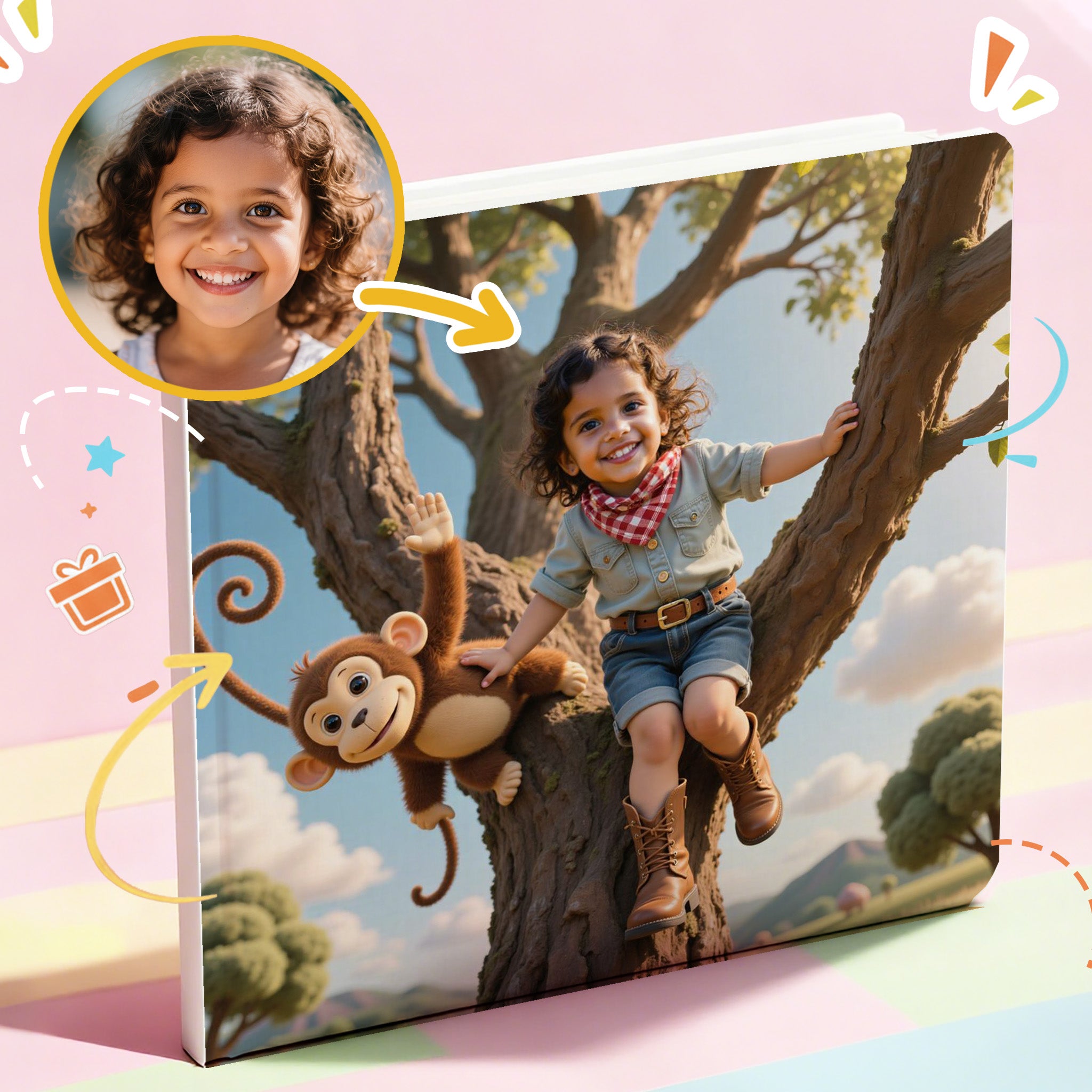 Portratale, personalized book page sample, themed in farm and nature 1 