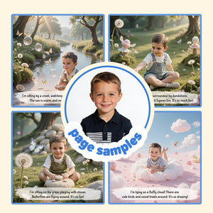 Portratale, personalized book sample pages 4 years old, best birthday gift for kids