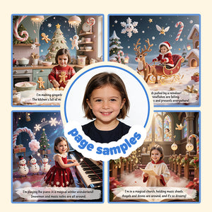 Portratale personalized storybook sample pages themed in Holiday Traditions 3