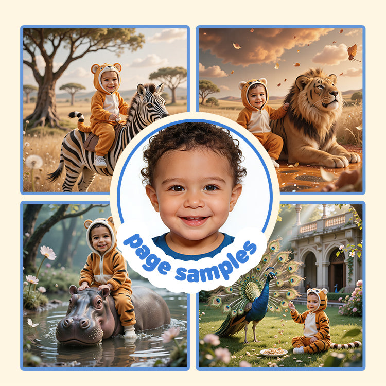 Portratale personalized storybook sample pages themed in toddler learnings 