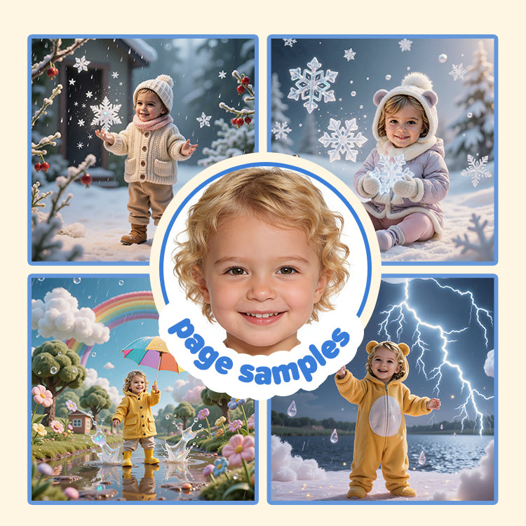 Portratale personalized storybook sample pages themed in toddler learnings 
