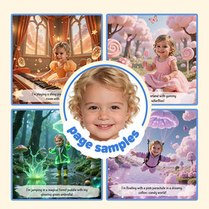 Portratale personalized storybook sample pages themed in toddler learnings 